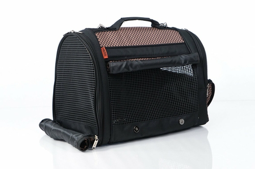 Prefer_Pets_358_Hideaway_Backpack_Brown_Checkers_Pet_Carrier_-_Side_Rolled_Up.jpg
