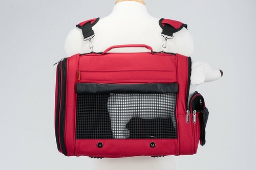 Prefer_Pets_358_Hideaway_Backpack_Burgundy_Pet_Carrier_-_In-use_Sample_Front_View.jpg