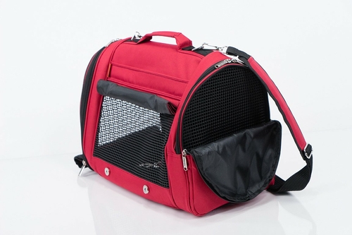 Prefer_Pets_358_Hideaway_Backpack_Burgundy_Pet_Carrier_-_Side_Rolled_Up_Half.jpg