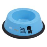 Pet feeding dish Hearts & Homies L Blue Plastic